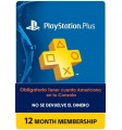 Sony Playstation Plus 1 Año (12 Meses) Codigo Digital Psn Ps3 Ps4