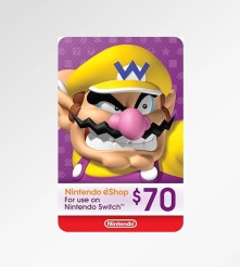Tarjeta - Código - eShop - Nintendo 70 Dolares