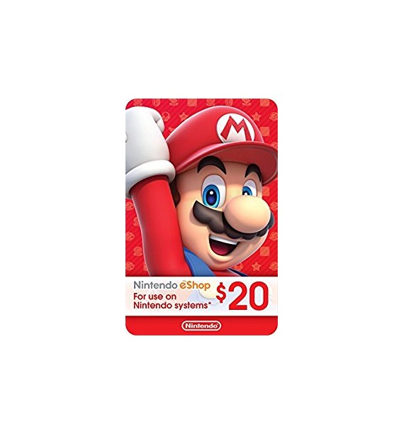 Tarjeta - Codigo - eCash - Nintendo eShop Gift Card $20 - Switch / Wii U / 3DS