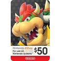 Tarjeta - Codigo - eShop - Nintendo eCash Gift Card $50 - Switch / Wii U / 3DS