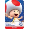 Tarjeta - Codigo - eShop - Nintendo eCash Gift Card $5 Dolares - Switch / Wii U / 3DS